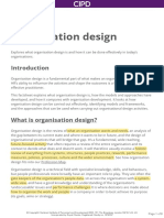 Factsheet - Organisational Design