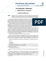 Convocatoria Oposición para El Cuerpo de Letrados de Las Cortes Generales - 2009