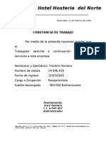 Carta de Trabajo Riccio