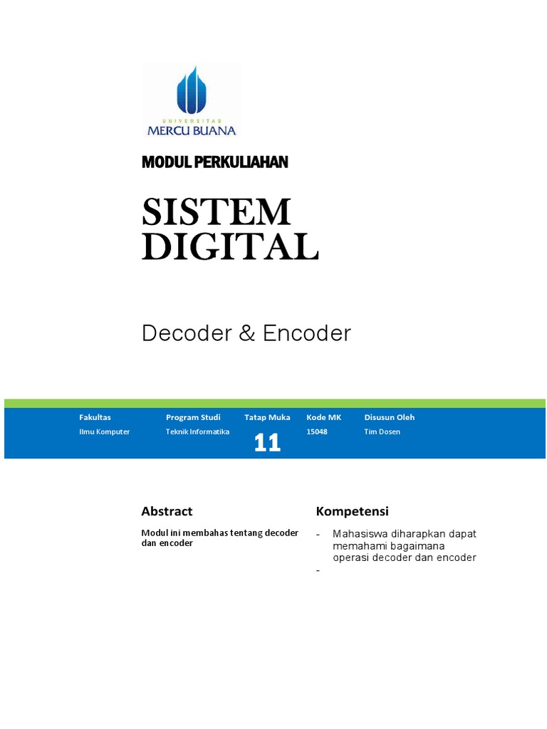 13 Decoder Encoder | PDF | Logic | Mathematical Logic