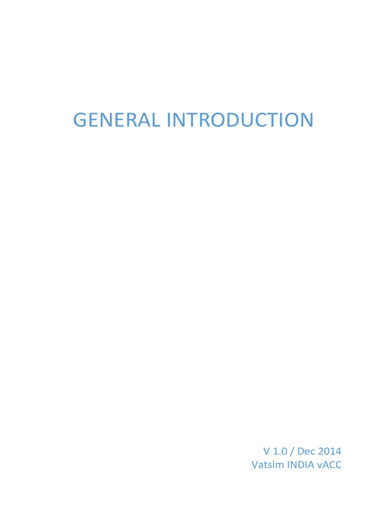ATC Manual - General Introduction | PDF | Instrument Flight Rules ...