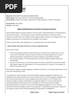Gem Availability Report and Past Transaction Summary: Hiring of ...