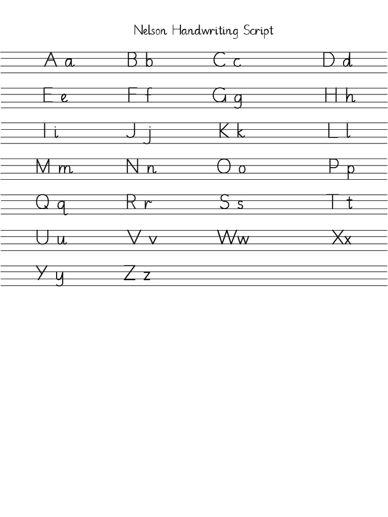 Nelson Script PDF