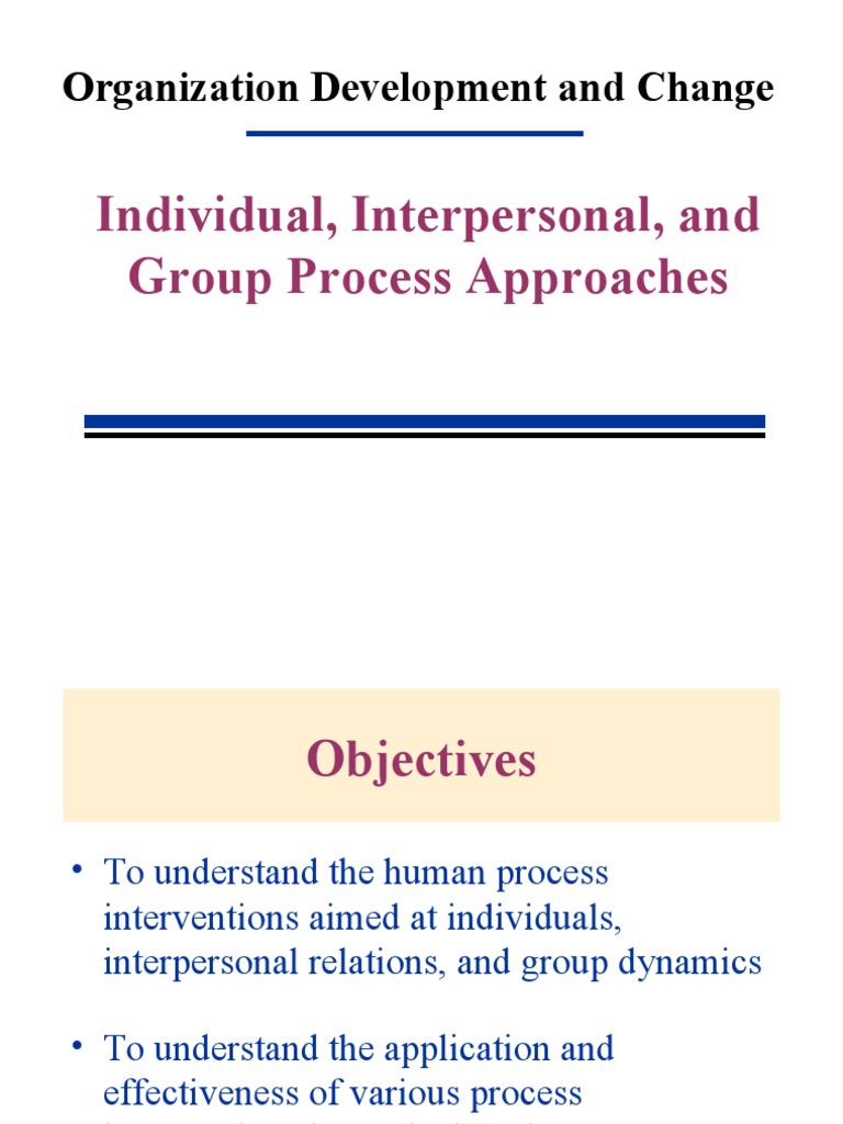 Human Process Intervention Team Building Behavioural Sciences