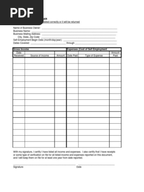 Self-Employment Ledger-PDF Reader Pro