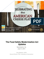 FSVP 3 - FSMA - Impact On Dairy, 2014