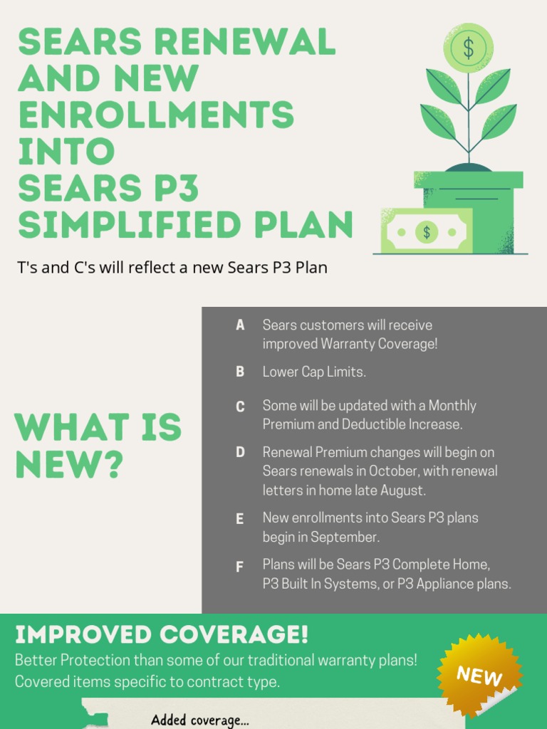 Ops Sears P3 Warranty Changes 81122 PDF Insurance
