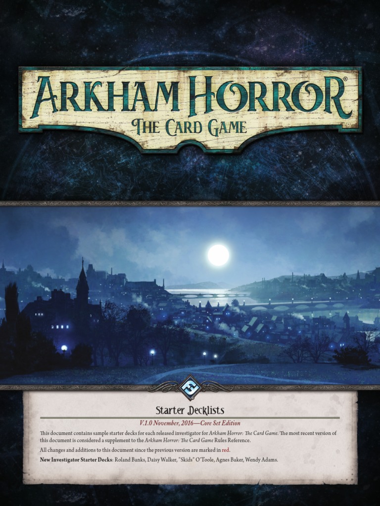 Starter Decklists and Strategy Tips for Investigators in Arkham Horror ...