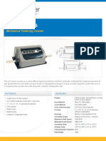 Mechanical Totalizing Counter Counts Revolutions