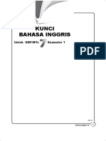 Kunci Bahasa Inggris 7A