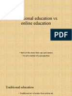 Traditional Education vs. Online Education