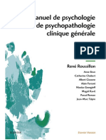 Manuel de Psychologie Et de Psy - Roussillon, Rene