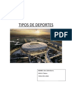 Tipos de Deportes Alex Cañete 2022