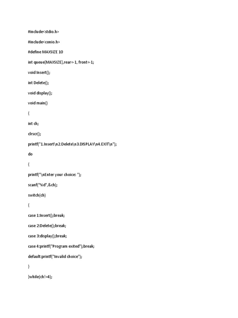 Queue Using Array | PDF
