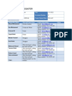 Stakeholder Register