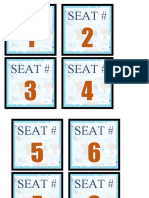 Seat Number