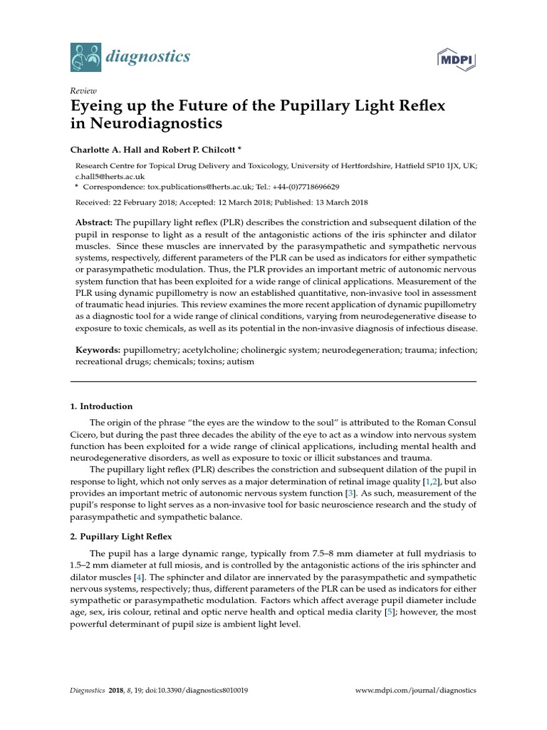 Eyeing Up The Future Of The Pupillary Light Reflex In – ECCKF