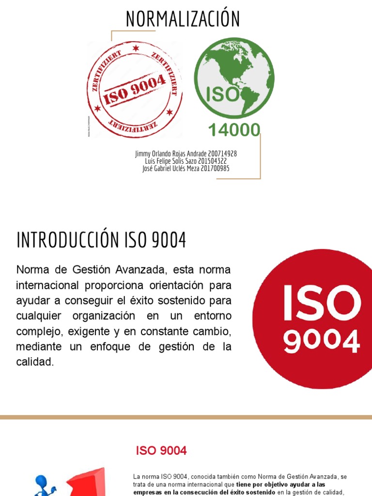Introducción a la Norma ISO 9004 | PDF | Business | Economias