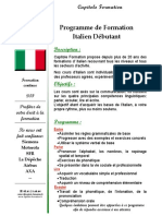 Formation Italien Debutant
