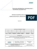 Gabinete Proteccion Diferencial de Baras 33Kv - Diagrama Esquematico