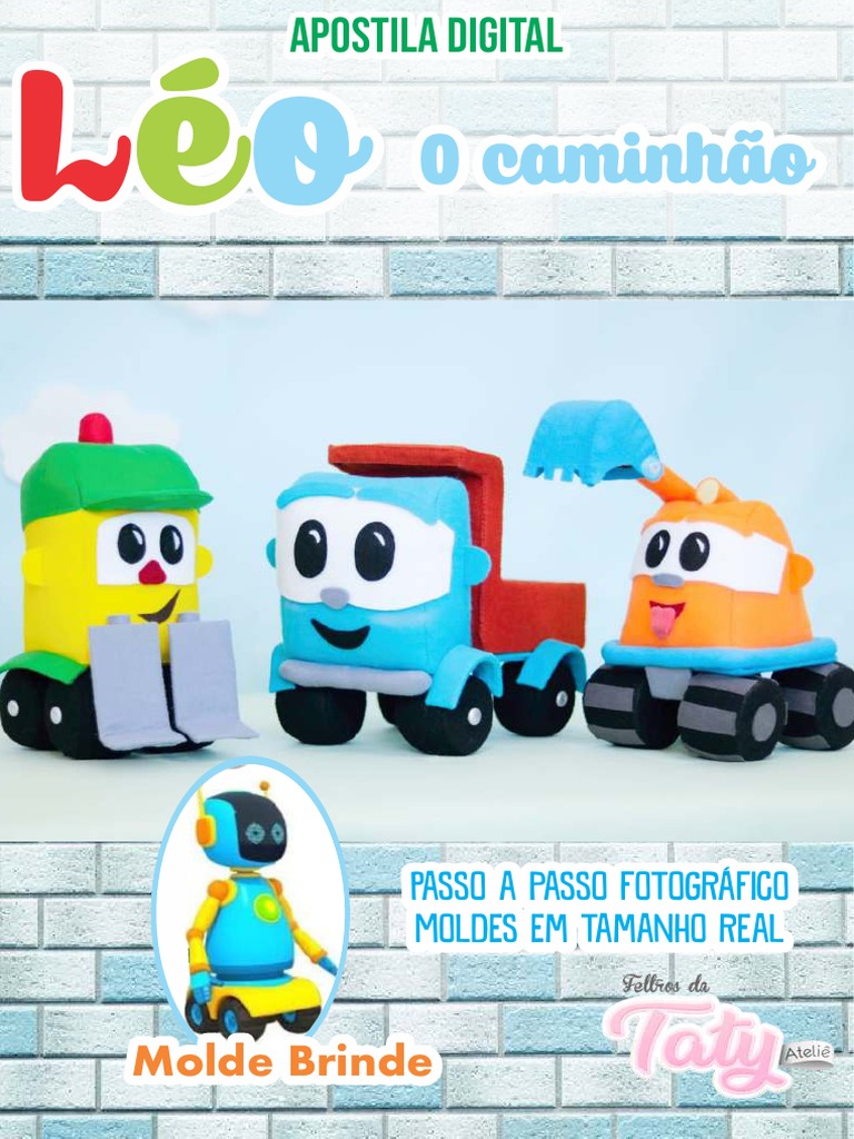 Léo o Caminhão para colorir, imprimir e desenhos para atividades