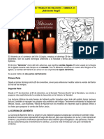 FICHA DE TRABAJO DE RELIGIÓN - SEMANA 34 ¡Adviento Llegó!