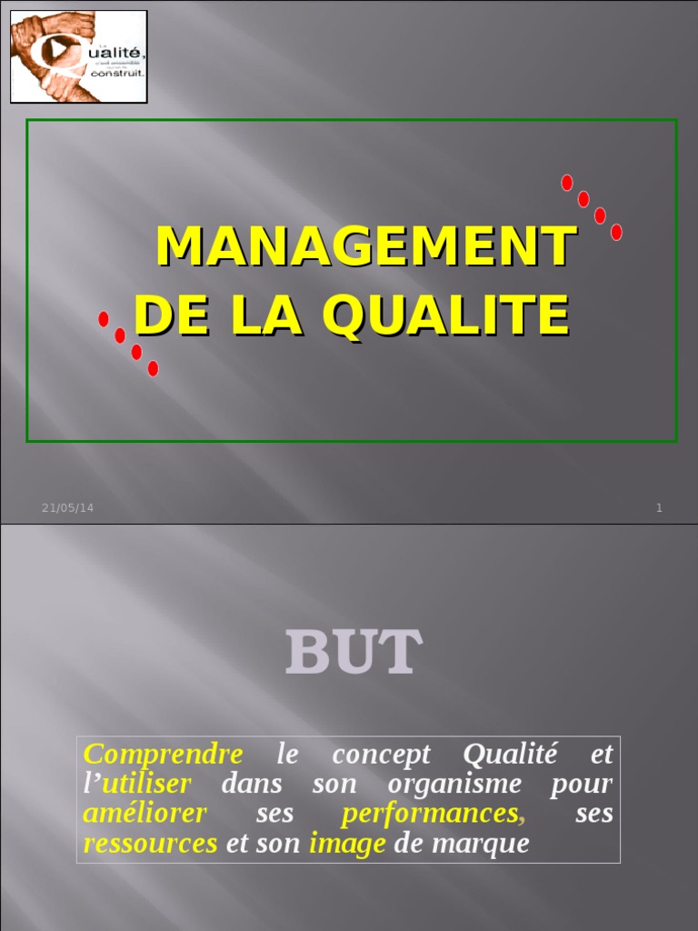 Management de la Qualité en Entreprise | PDF | Système de management de ...