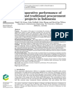 Comparative Performance of PPPs and Traditional Procurement Project in Indonesia