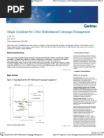 Download Magic Quadrant for CRM Multi Channel Campaign Management by Pendi Agarwal SN61553812 doc pdf