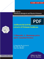 Antibacterial Activity of Stem Extracts