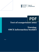 Osce Candidate Handbook Toc 2021 v1.6 Nursing New Dps