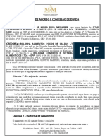 Confissão de dívida de R$4.617,59 parcelada em 10x