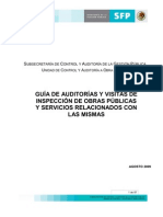 Guía de Auditorías y Visitas de Inspección de Obras Públicas y Servicios Relacionados Con Las Mismas Agosto 2009