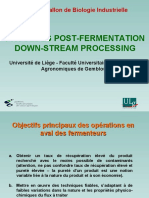 Procedes Post-Fermentation Down-Stream Processing: Centre Wallon de Biologie Industrielle