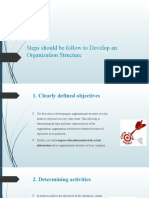 Steps Should Be Follow To Develop An Organization Structure 2