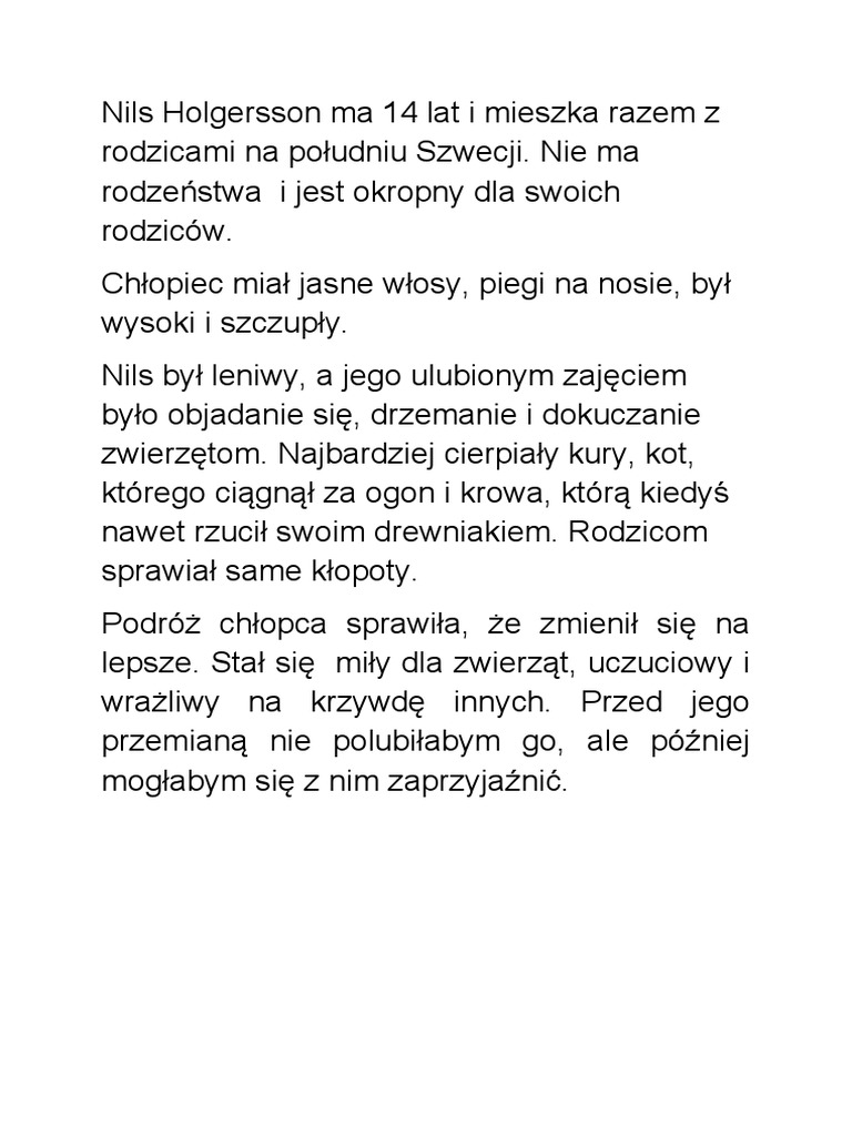 Charakterystyka nilsa pdf