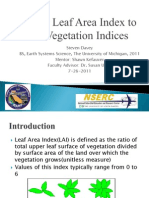 Relating Leaf Area Index To Other Vegetation Indices