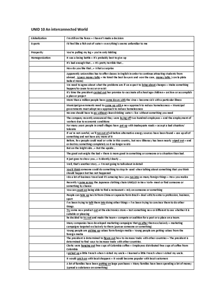 Vocabulario 10 | Download Free PDF | Economies | Business