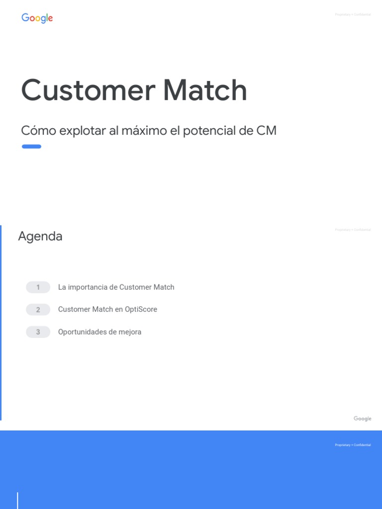 Customer Match | PDF | Organizaciones de recuperación de información ...