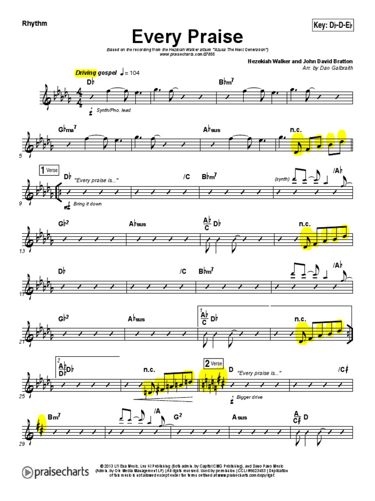 Every Praise Rhythm (IN TABLET) | PDF
