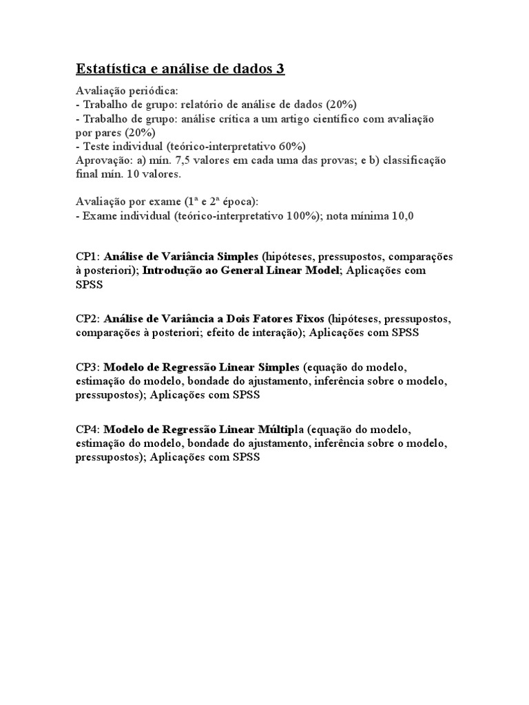 Análise De Variância (Anova) E Regressão Linear Múltipla – Parte 5