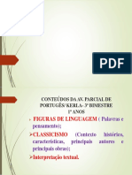 Conteudos Av Parcial de Português 1º Anos