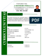 Onias Romero Peralta: Curriculum Vitae