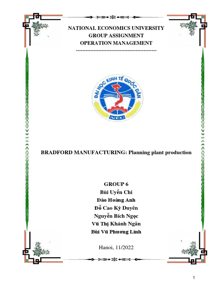 Group 6 Aggregate Plan Report Word Pdf Overtime Inventory