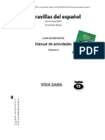 Claves de Respuestas A Ejercicios en Manual de Actividades - Vol 3