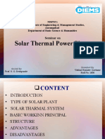 Solar Thermal Power Plant Seminar