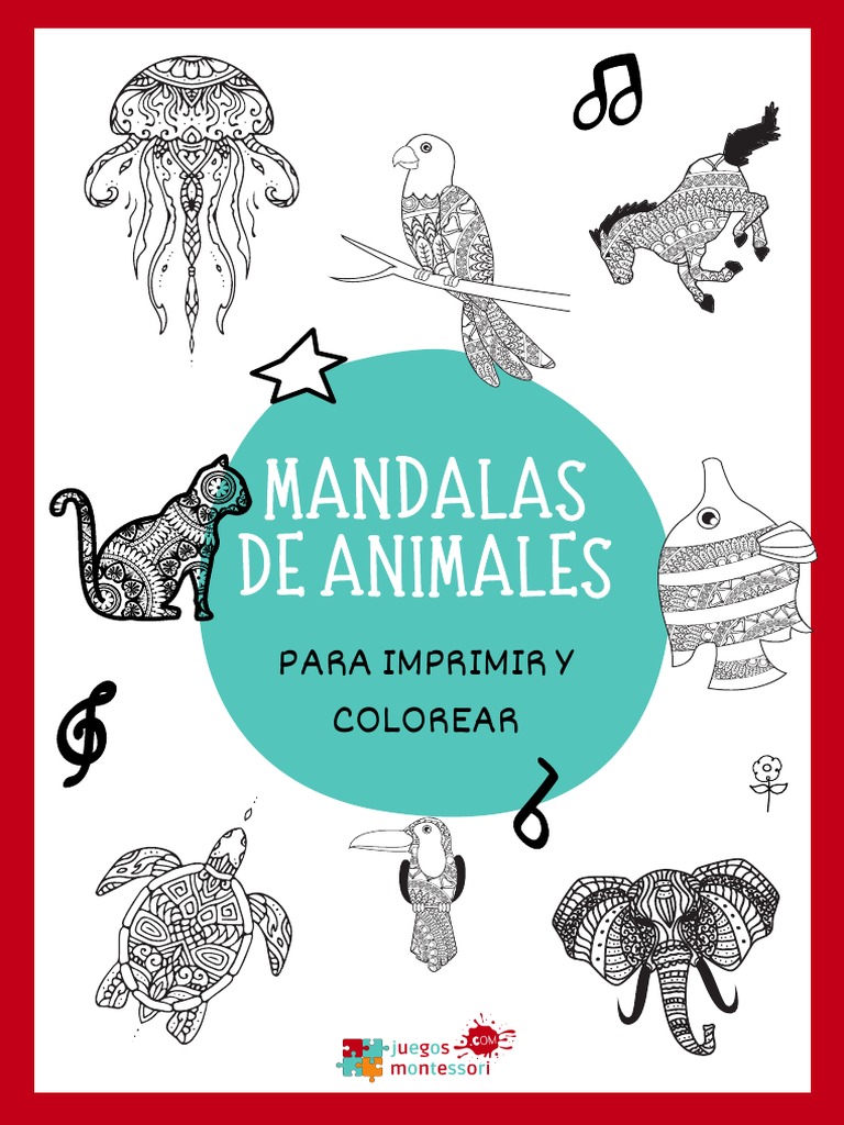Mandalas de Animales para Colorear PDF | PDF