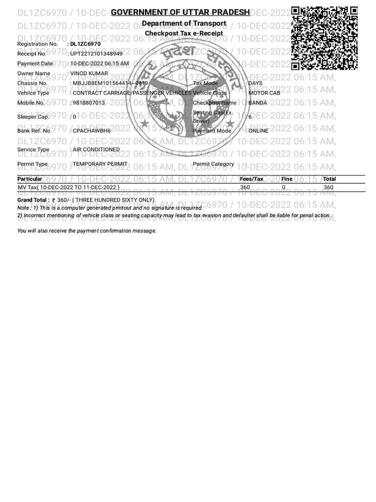 Online Tax Payment Portal PDF Motor Vehicle Land Transport
