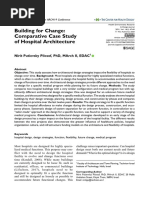 Building For Change: Comparative Case Study of Hospital Architecture