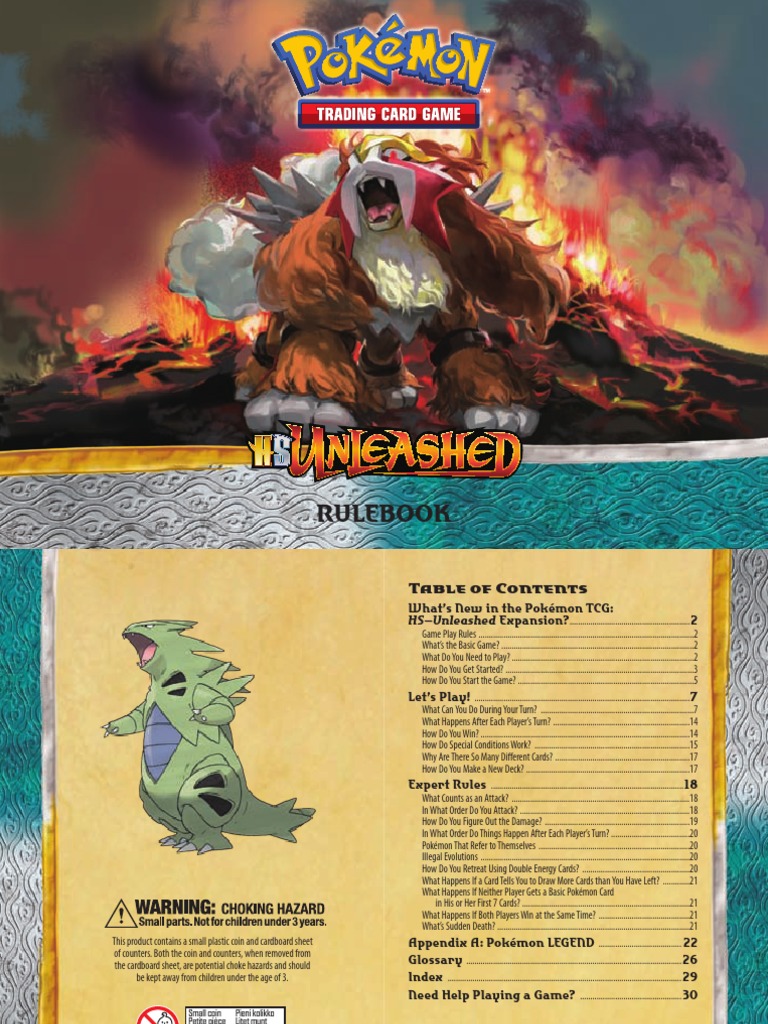 Pokemon TCG - Unleashed Rulebook | PDF | Trading Cards | Pokémon